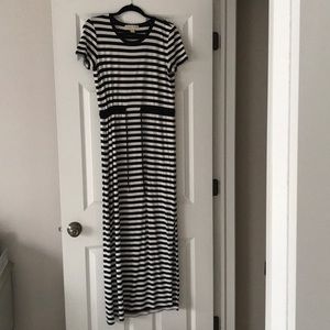 Black and White Striped Michael Kira Maxi